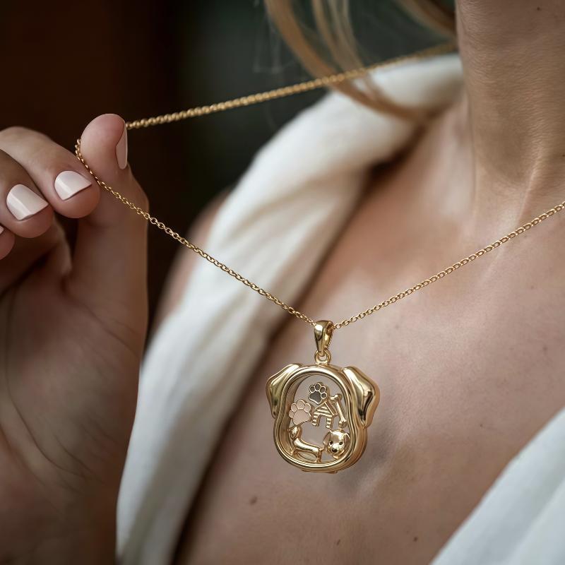 Women Accessories Jewelry - สร้อยคอจี้รูปสัตว์เลี้ยงสำหรับผู้หญิงและเด็กผู้หญิง ดีไซน์เรียบง่าย สร้อยคอ DIY อุปกรณ์เสริม สร้อยคอโชคเกอร์น่ารักทันสมัยปี