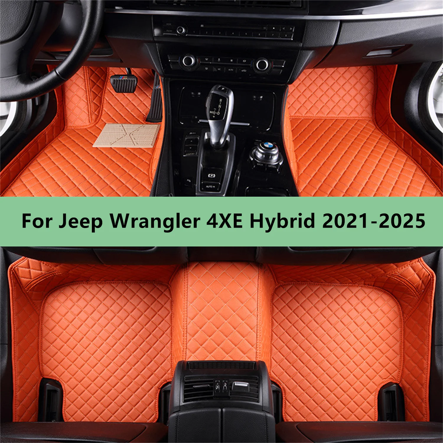 Women'S Jeep Accessories - พรมปูพื้นรถยนต์แบบกำหนดเองสำหรับรถจี๊ป แรงเลอร์ 4XE ไฮบริด ปี 2021-2025