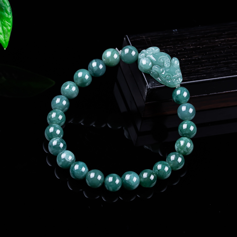 Women Accessories Jewelry - หยกพม่าธรรมชาติ กำไลข้อมือปี่เซียะ ของขวัญเครื่องรางโบราณสำหรับผู้หญิง เครื่องประดับกำไลหยกแท้