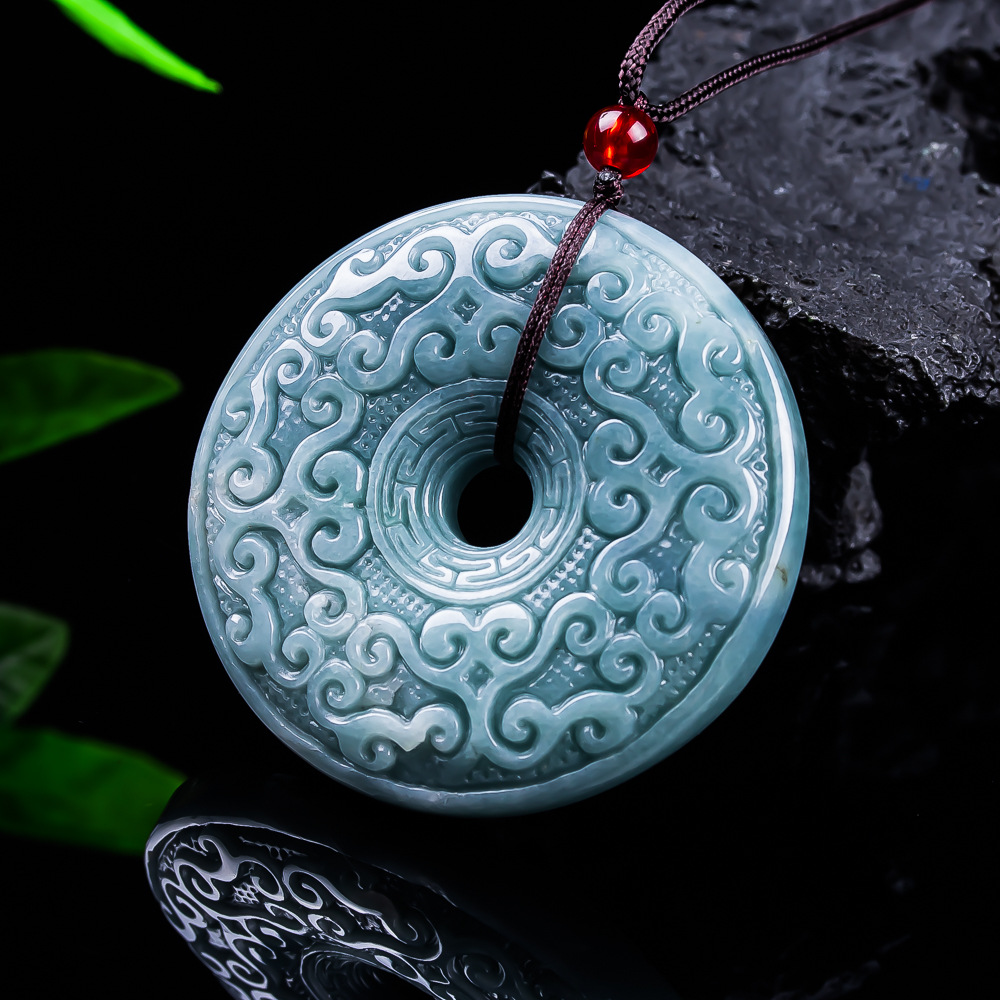 Women Accessories Jewelry - หยกพม่าธรรมชาติจี้ดอกไม้สร้อยคอเครื่องประดับวินเทจออกแบบหรูหราอุปกรณ์เสริมหยกแท้ของขวัญสำหรับผู้หญิง