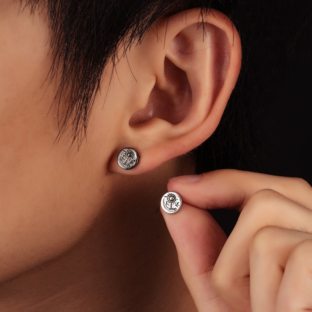 Women'S Eagles Accessories - ต่างหูรูปนกอินเดียนอีเกิล 1 คู่ สำหรับผู้ชาย สไตล์เรโทรและมีเอกลักษณ์ ต่างหูรูปพระอาทิตย์สำหรับผู้หญิง