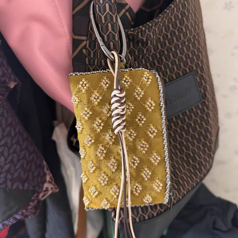 Women'S Accessories Wallet - กระเป๋าใส่ของจุกจิกขนาดเล็กสำหรับผู้หญิง กระเป๋าถือดีไซน์หรูหรา รุ่นใหม่ปี 2026 ทำจากโพลีเอสเตอร์ เย็บมือ
