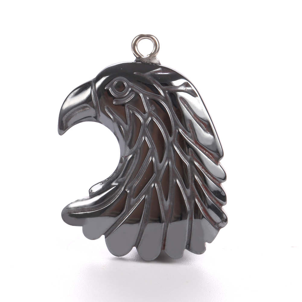 Women'S Eagles Accessories - ธรรมชาติ Eagle Hematite หินกระดูกจี้ลูกปัด Charm โลหะ