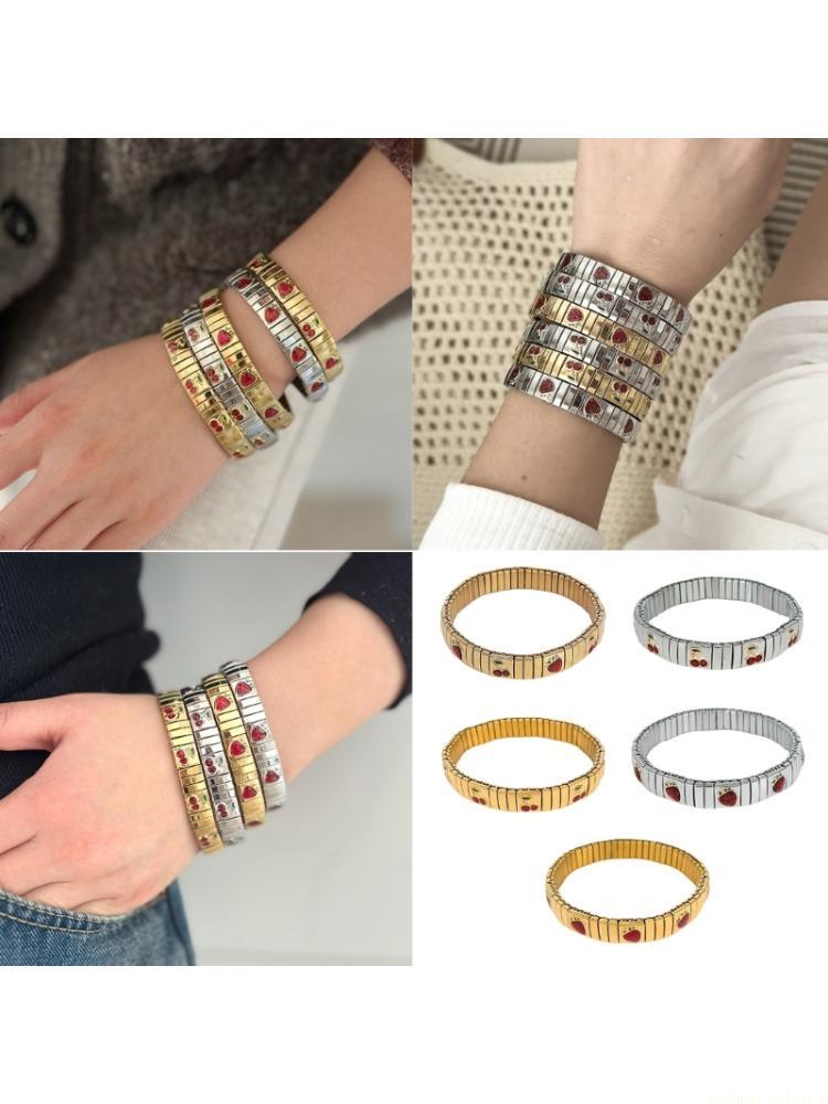 Women'S Accessories Gift Ideas - 31BF ผลไม้แรงบันดาลใจสร้อยข้อมือปรับได้สำหรับผู้หญิงอินเทรนด์เครื่องประดับสแตนเลสอิตาเลี่ยน Crafted สบายฤดูใบไม้ผลิของขวัญ