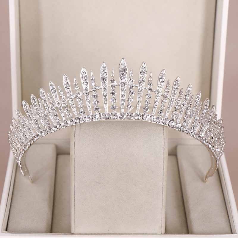 Women Accessories Jewelry - มงกุฎเจ้าสาว เครื่องประดับผมสำหรับงานแต่งงานสุดหรู มงกุฎประดับเพชรระยิบระยับ เครื่องประดับผมสุดหรูสำหรับเจ้าหญิง ที่คาดผมสำหรับงานวันเกิด