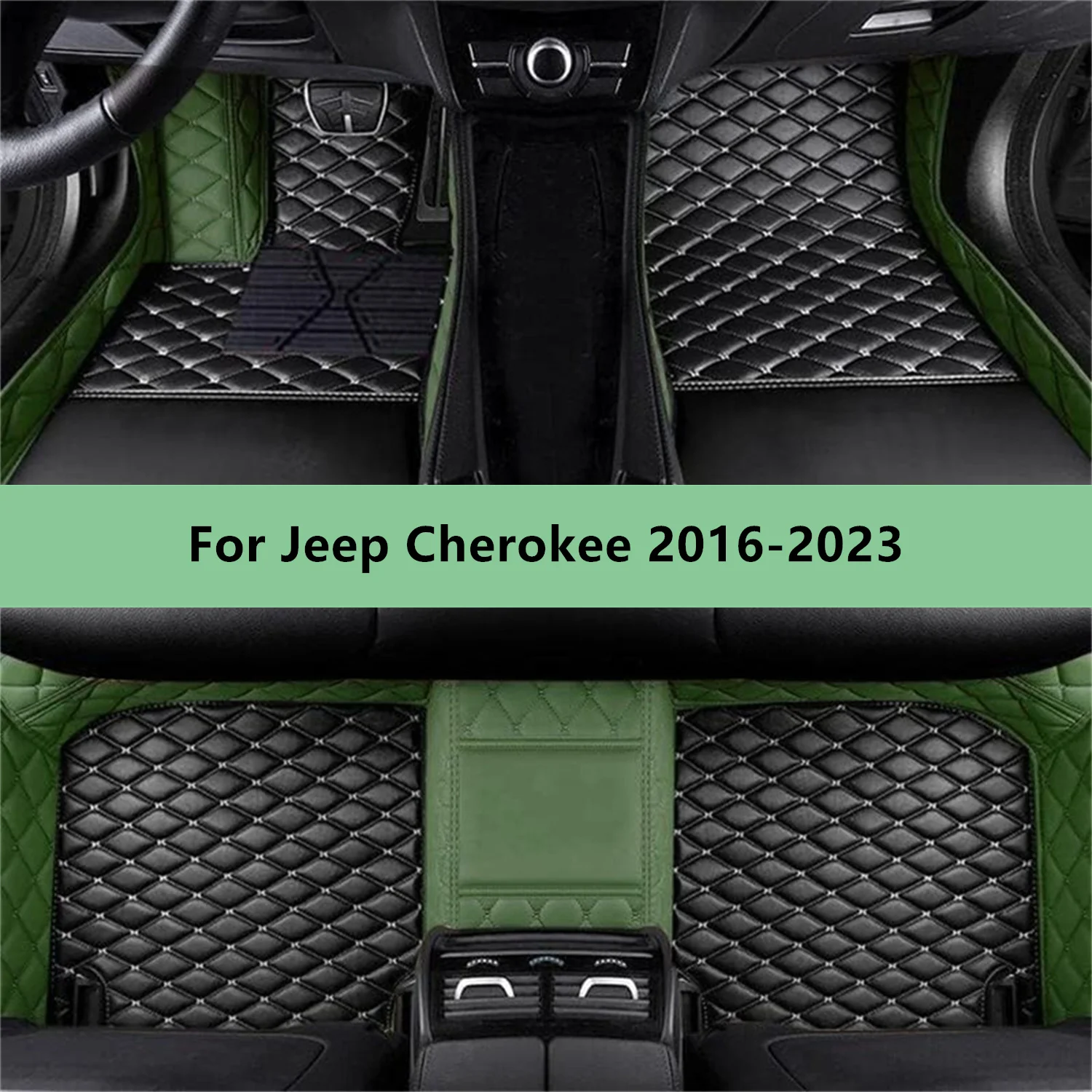 Women'S Jeep Accessories - พรมปูพื้นรถยนต์แบบกำหนดเองสำหรับรถจี๊ปเชอโรกี 2016-2023 พรมปูพื้นรถยนต์สำหรับผู้ชายผู้หญิงอุปกรณ์ตกแต่งรถยนต์