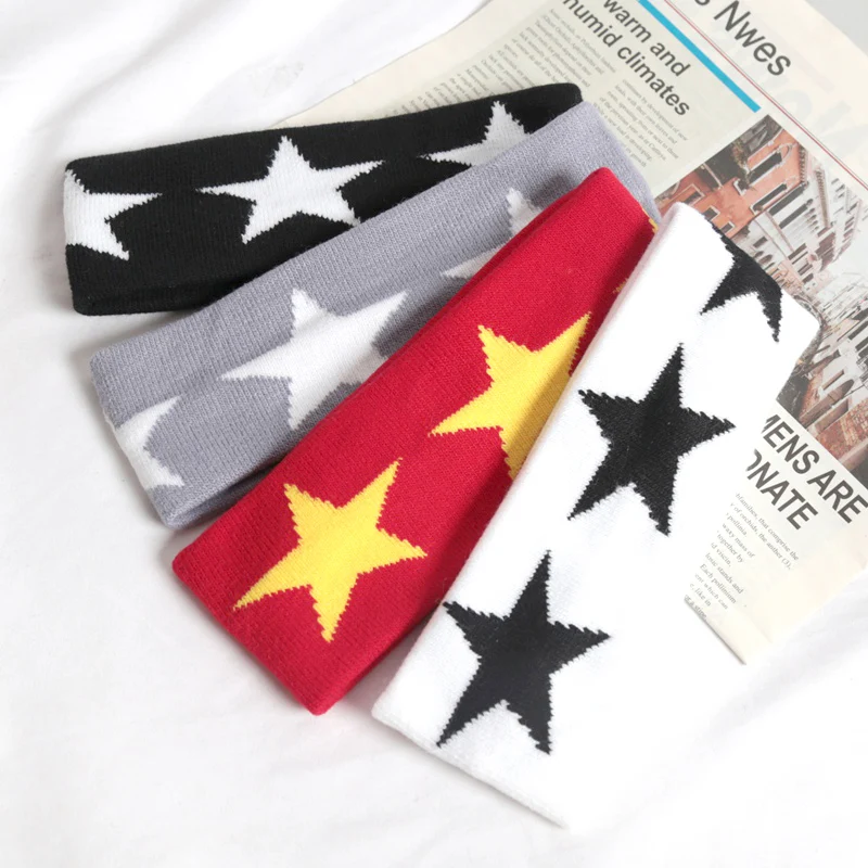 Women'S Running Accessories - Pentagram ยืดหยุ่นผมวงผู้หญิงผู้ชาย Hairband วิ่งออกกําลังกายโยคะ Headbands หญิงผม