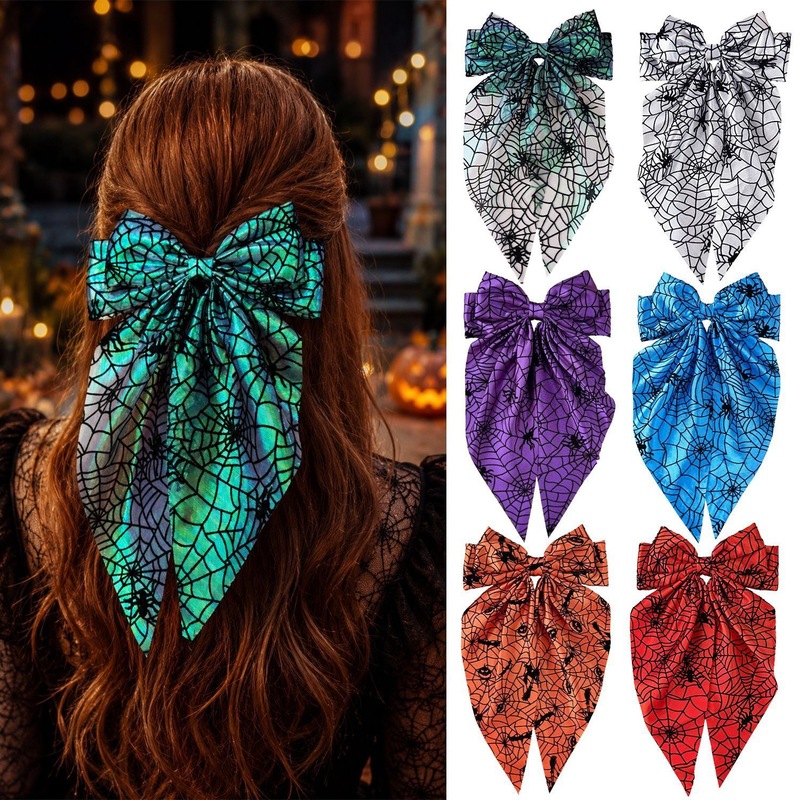 Women'S Emo Accessories - กิ๊บติดผมลายใยแมงมุมฮาโลวีน สไตล์กอธิค พังก์ อีโม สำหรับผู้หญิง งานปาร์ตี้