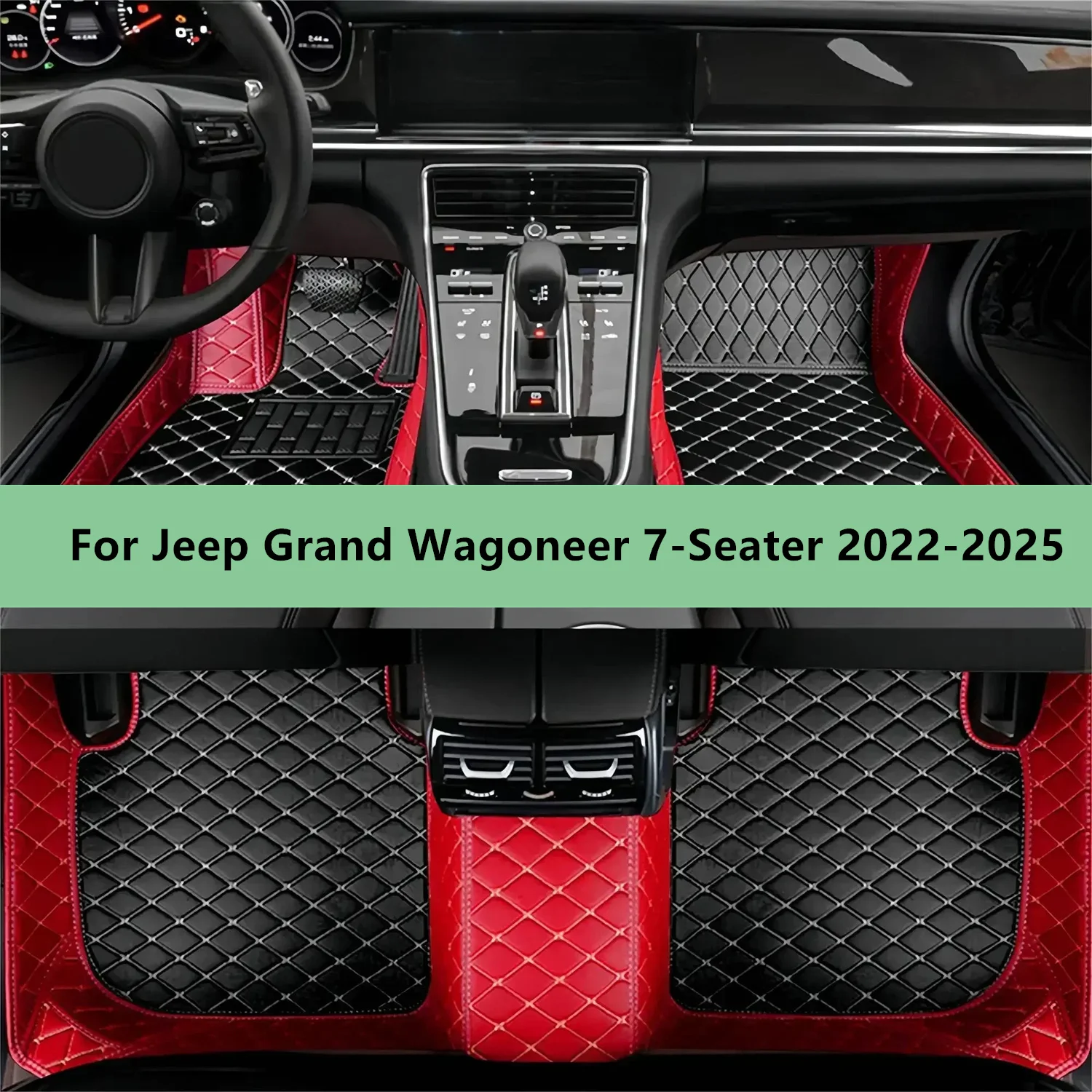 Women'S Jeep Accessories - พรมปูพื้นรถยนต์สำหรับรถจี๊ป แกรนด์ วาโกนีร์ 7 ที่นั่ง ปี