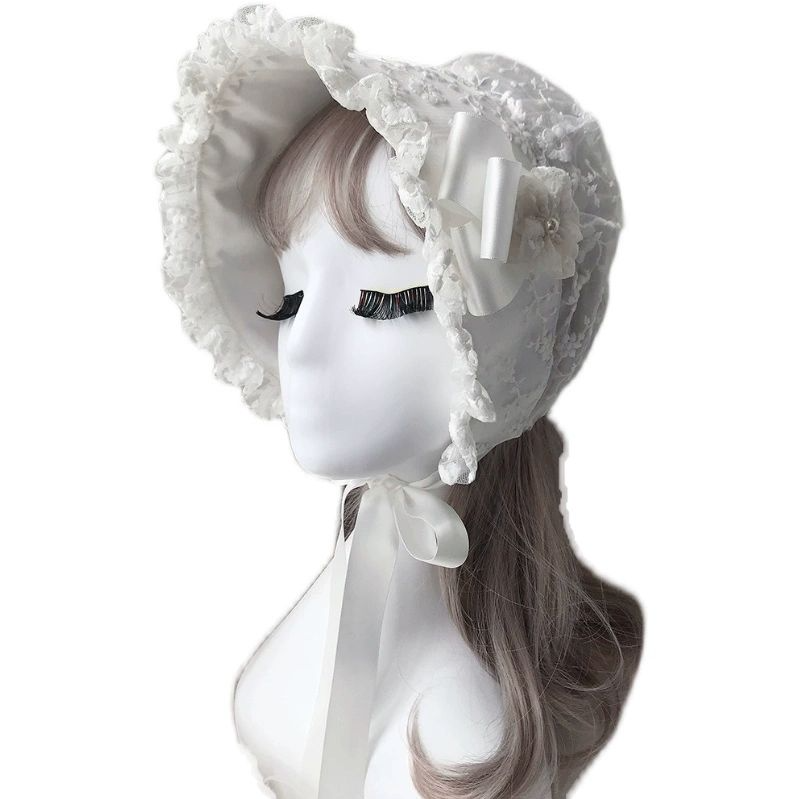 Women Accessories Photos - หมวกคลุมผมสำหรับผู้ใหญ่ หมวกคลุมผมลูกไม้ หมวกเด็ก หมวกถ่ายรูปสำหรับพ่อแม่ลูก หมวกคลุมผมแบบเปิดด้านหน้า