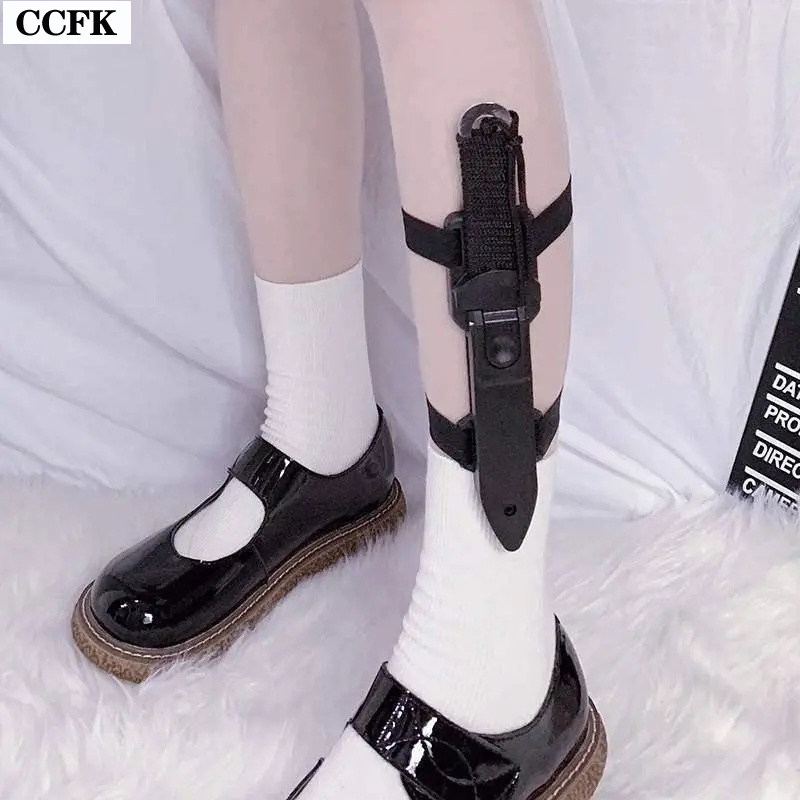 Women'S Emo Accessories - แหวนขา Goth น่ารักๆมีดฮาราจูกุ Lolita สาวคลับคอสเพลย์อุปกรณ์เสริมสายรัดขาอะนิเมะ