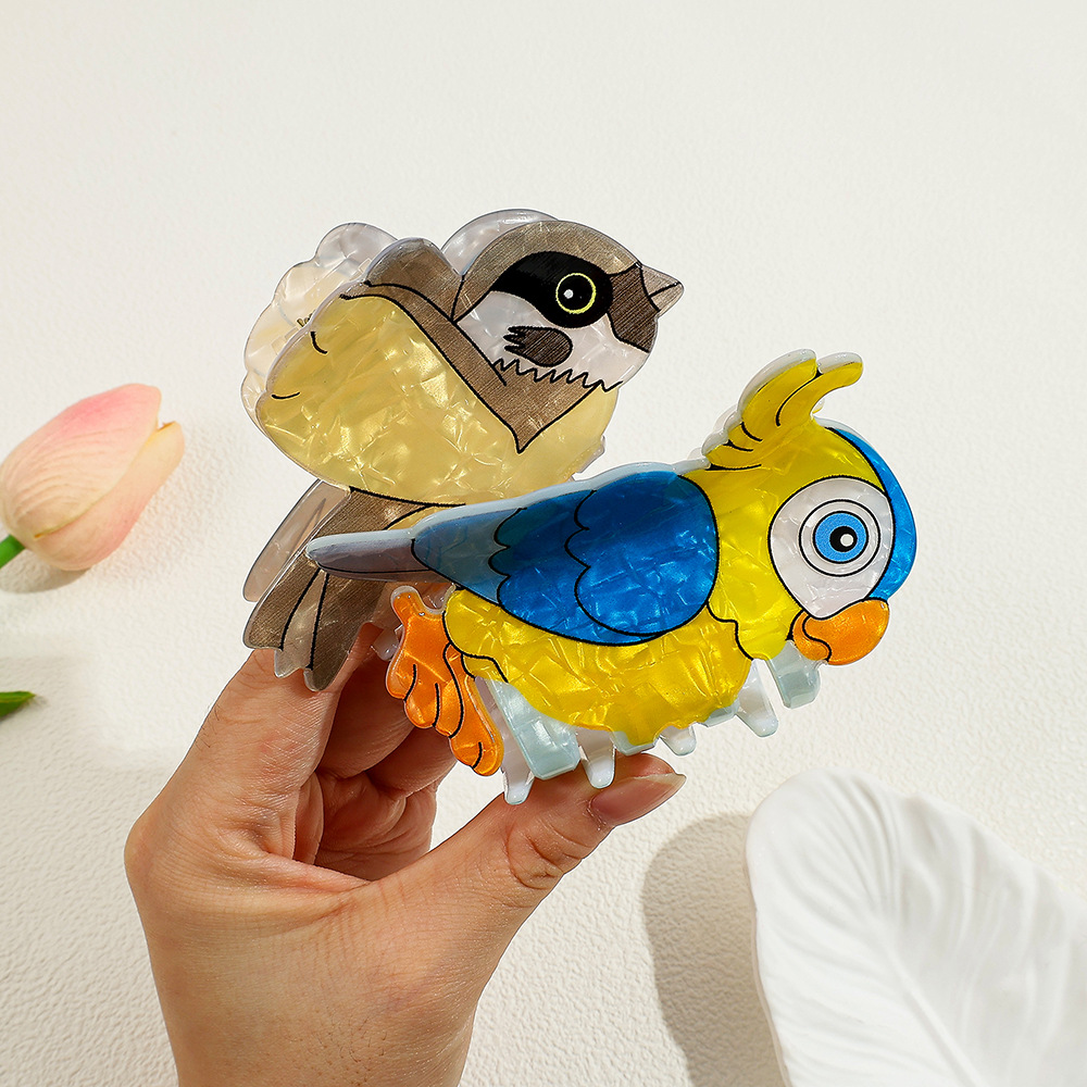 กิ๊บหนีบผมอะคริลิกลายการ์ตูนนก - Women'S Eagles Accessories บทวิจารณ์และราคา
