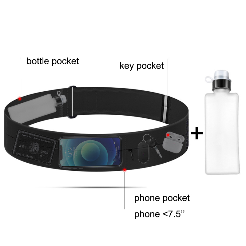 เข็มขัดวิ่งเอวกระเป๋าขวดน้ําผู - Women'S Running Accessories บทวิจารณ์และราคา