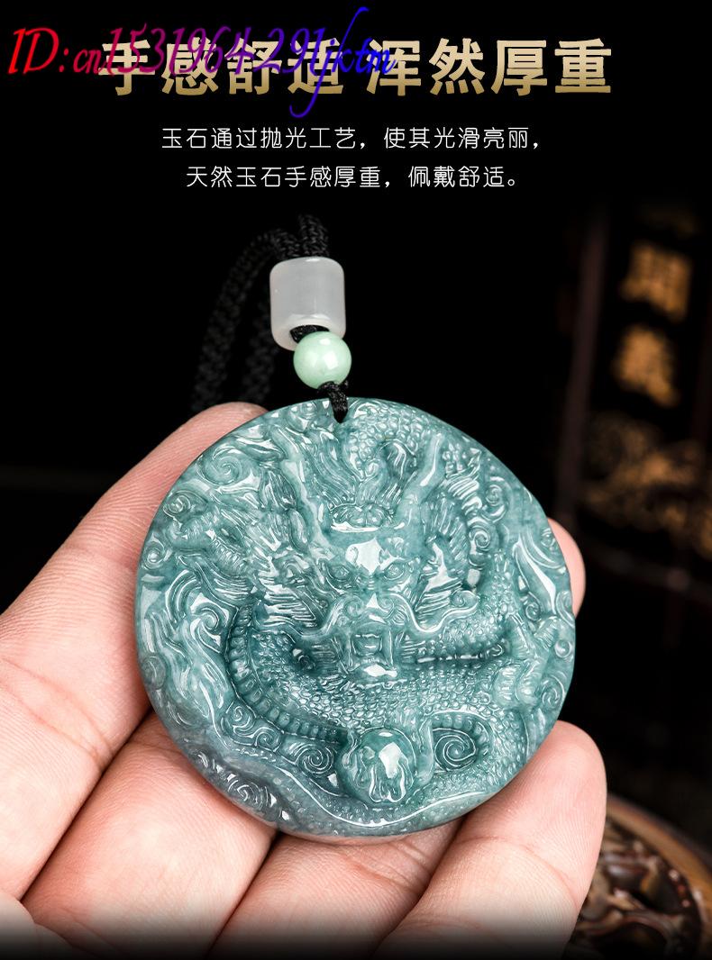 หยกพม่าจี้รูปมังกรสร้อยคอของขว - Women Accessories Jewelry บทวิจารณ์และราคา