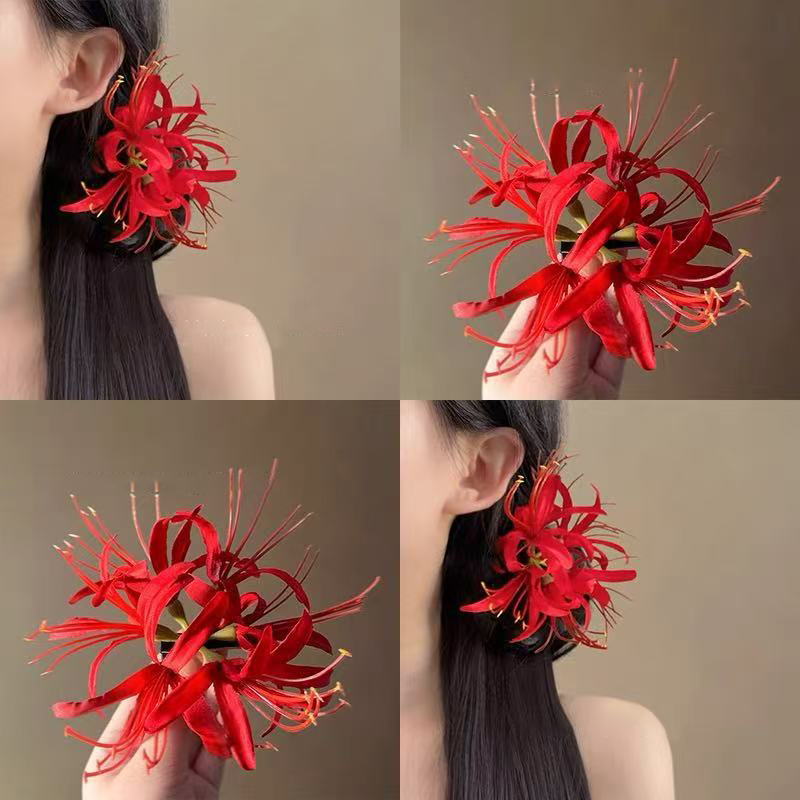 กิ๊บติดผมบรรยากาศริมทะเลลายดอก - Women Accessories Photos บทวิจารณ์และราคา