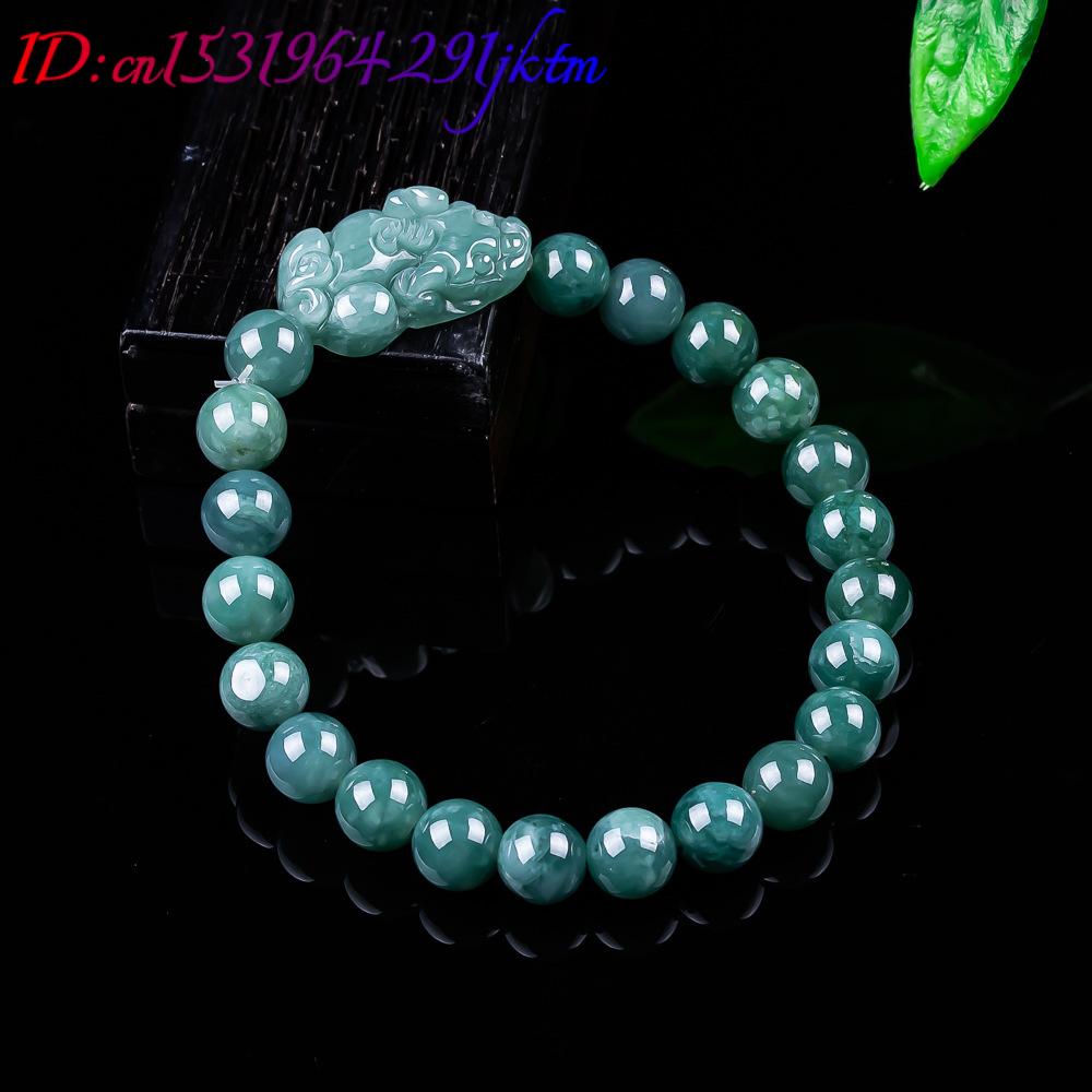 หยกพม่าธรรมชาติ กำไลข้อมือปี่เ - Women Accessories Jewelry บทวิจารณ์และราคา