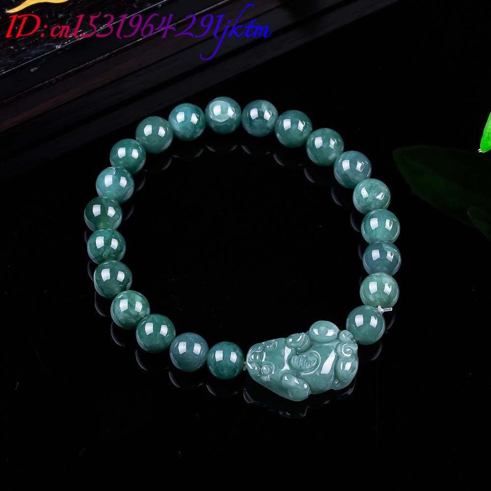 หยกพม่าธรรมชาติ กำไลข้อมือปี่เ - Women Accessories Jewelry บทวิจารณ์และราคา