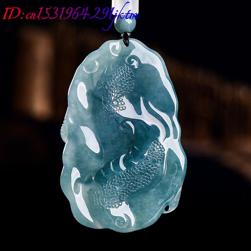 หยกพม่าธรรมชาติจี้มังกรสร้อยคอ - Women Accessories Jewelry บทวิจารณ์และราคา