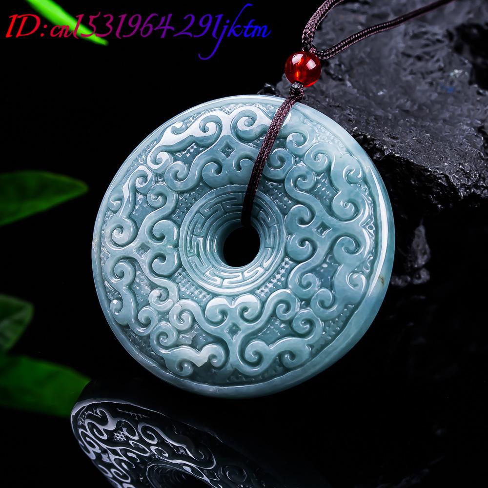 หยกพม่าธรรมชาติจี้ดอกไม้สร้อยค - Women Accessories Jewelry บทวิจารณ์และราคา