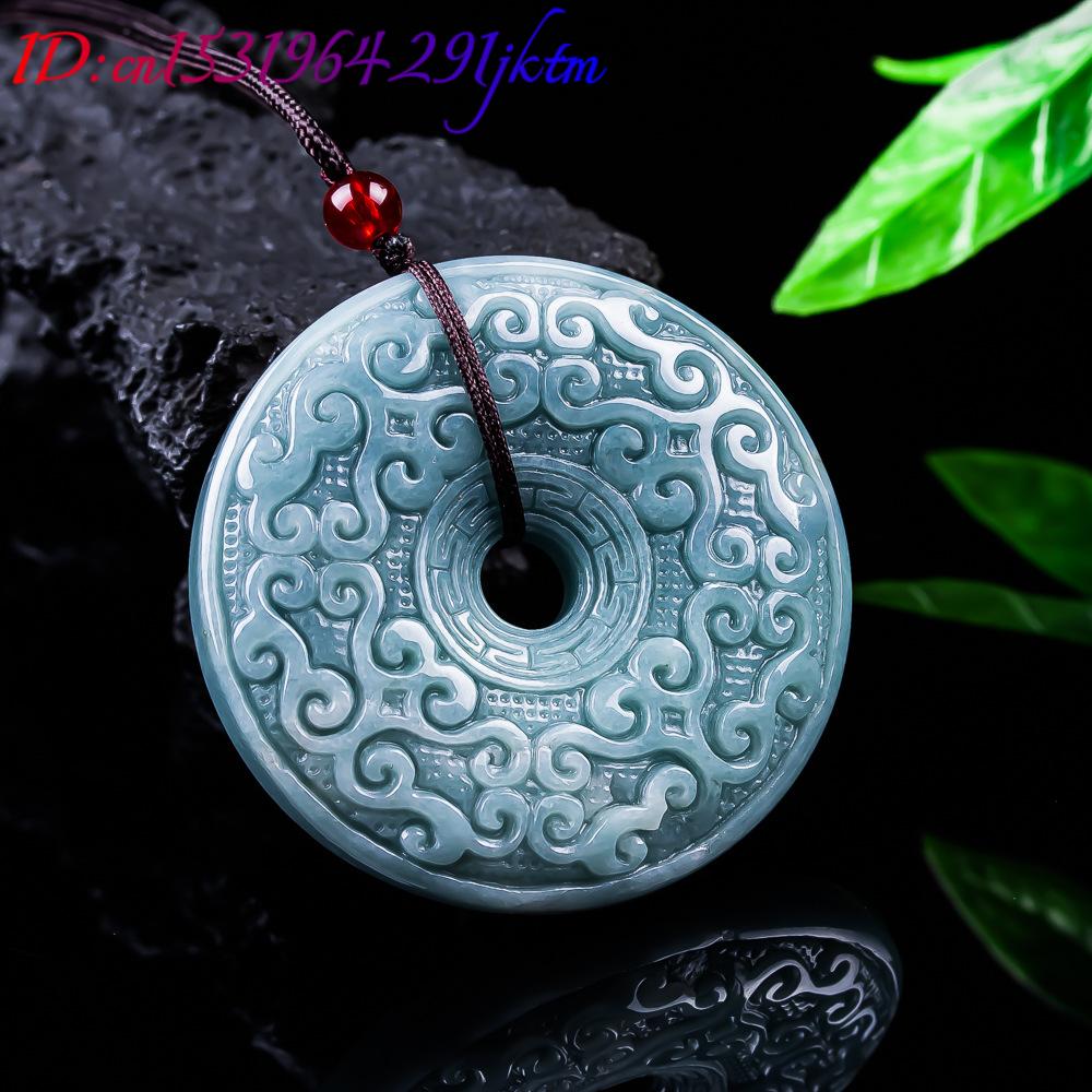 หยกพม่าธรรมชาติจี้ดอกไม้สร้อยค - Women Accessories Jewelry บทวิจารณ์และราคา