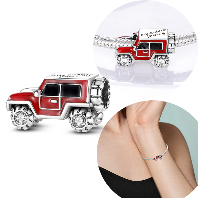 ชาร์มเงินแท้ 925 รูปรถจี๊ปสีแด - Women'S Jeep Accessories บทวิจารณ์และราคา