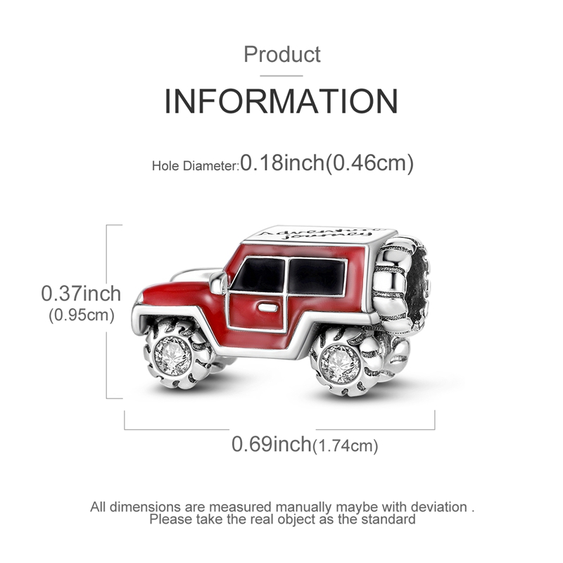 ชาร์มเงินแท้ 925 รูปรถจี๊ปสีแด - Women'S Jeep Accessories บทวิจารณ์และราคา