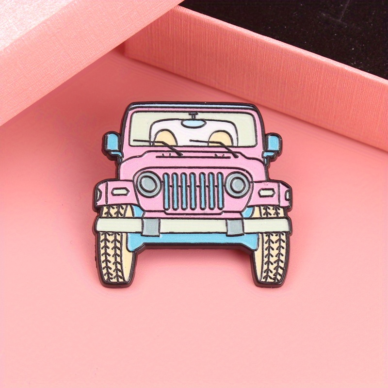 เข็มกลัดเคลือบการ์ตูนรถจี๊ปสีช - Women'S Jeep Accessories บทวิจารณ์และราคา