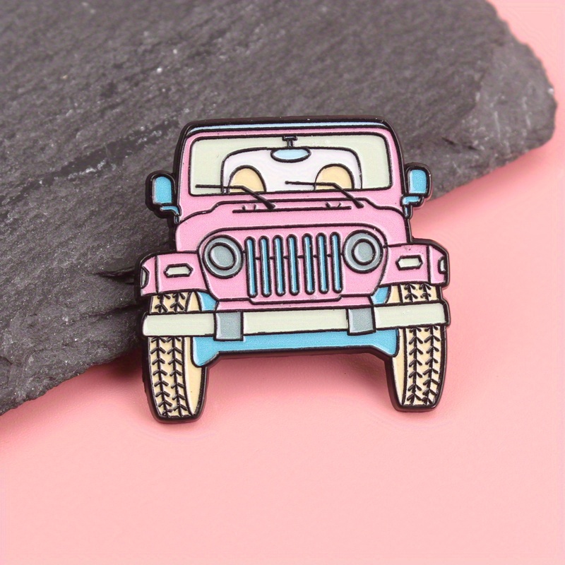 เข็มกลัดเคลือบการ์ตูนรถจี๊ปสีช - Women'S Jeep Accessories บทวิจารณ์และราคา