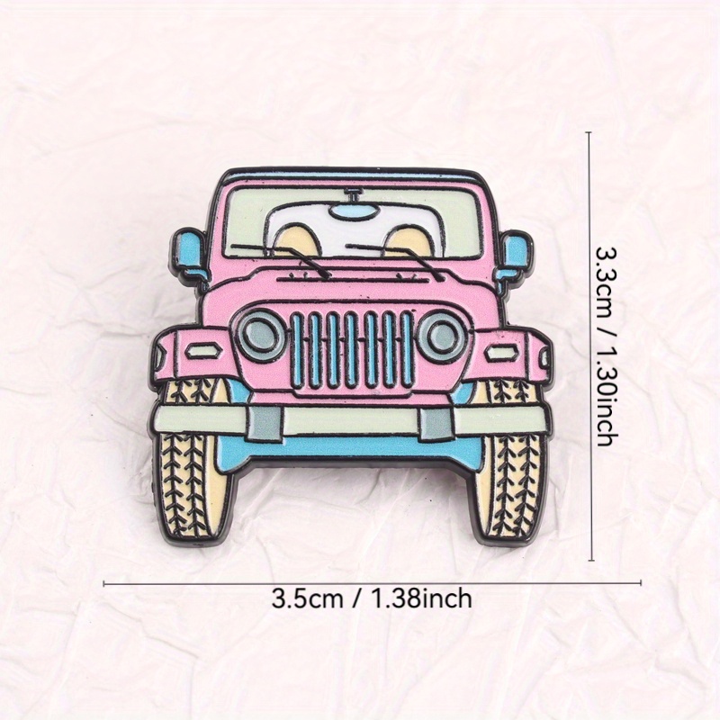 เข็มกลัดเคลือบการ์ตูนรถจี๊ปสีช - Women'S Jeep Accessories บทวิจารณ์และราคา