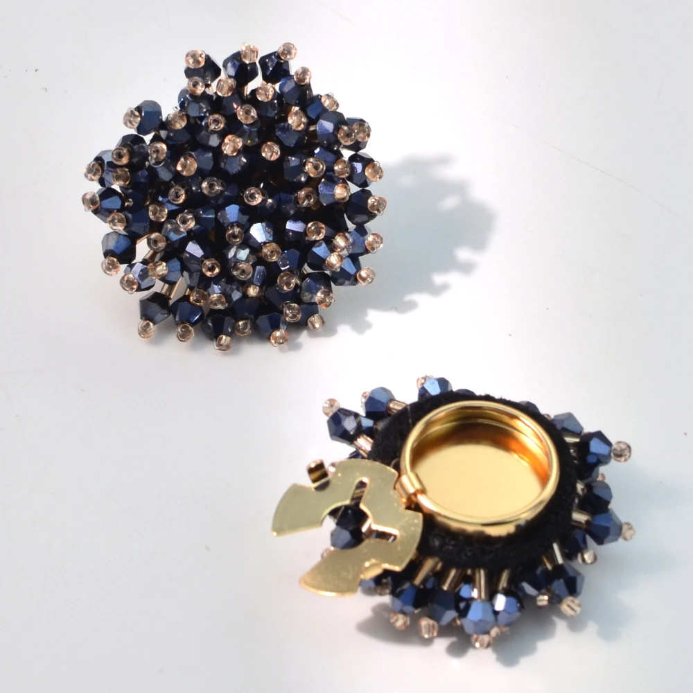 ตัวครอบกระดุมแบบหรูหรา 2 ชิ้น  - Women Accessories Jewelry บทวิจารณ์และราคา
