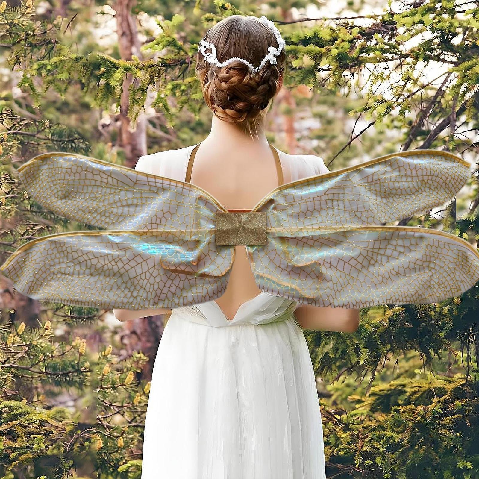 Fairy Dragonfly ปีกสําหรับเด็ก - Women Accessories Photos บทวิจารณ์และราคา