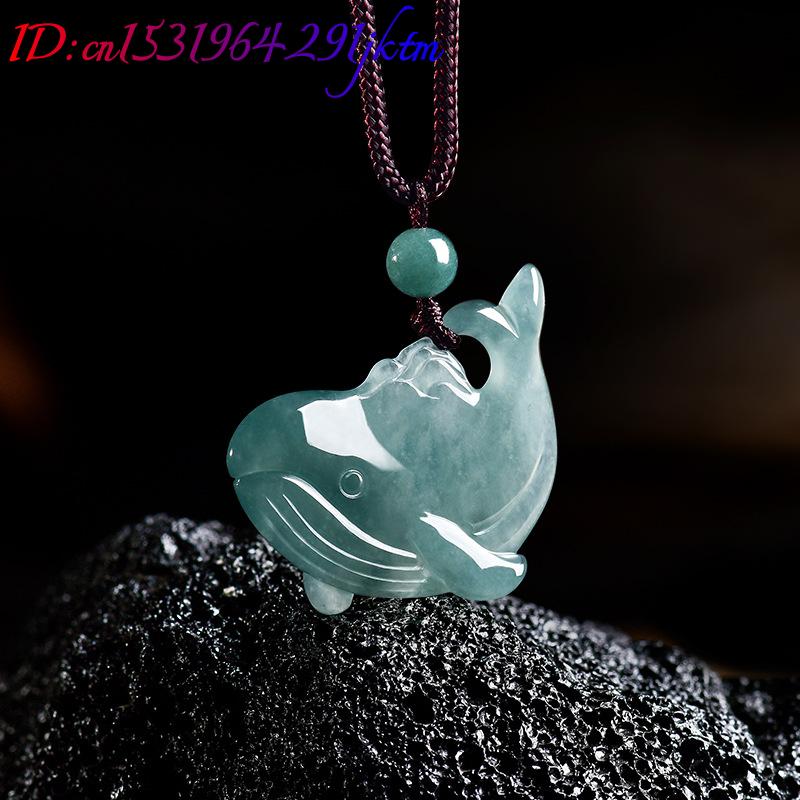 จี้สร้อยคอหยกพม่าแท้รูปปลาวาฬ  - Women Accessories Jewelry บทวิจารณ์และราคา