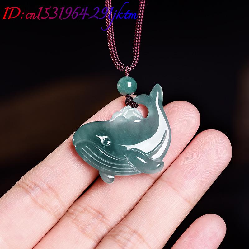 จี้สร้อยคอหยกพม่าแท้รูปปลาวาฬ  - Women Accessories Jewelry บทวิจารณ์และราคา