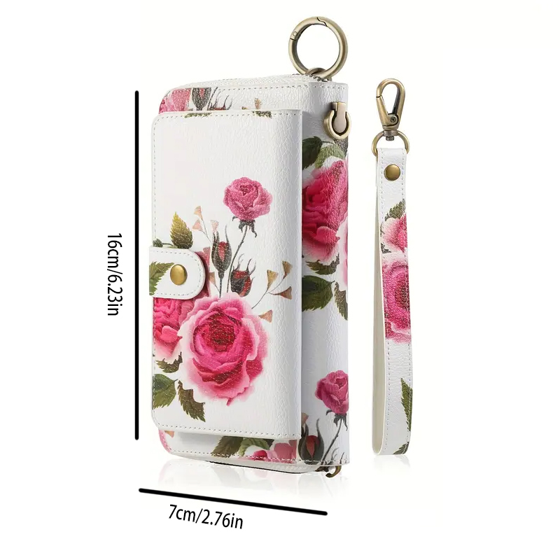 กระเป๋าสตางค์หนัง PU ลายดอกไม้ - Women'S Accessories Wallet บทวิจารณ์และราคา