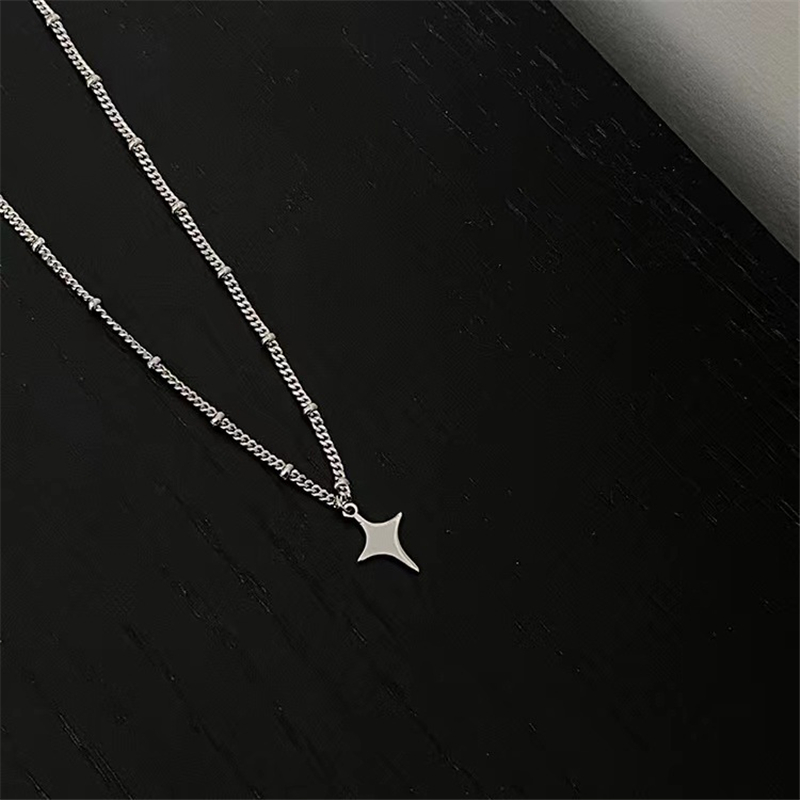 Kpop GothเงินสีStarจี้สร้อยคอส - Women'S Emo Accessories บทวิจารณ์และราคา