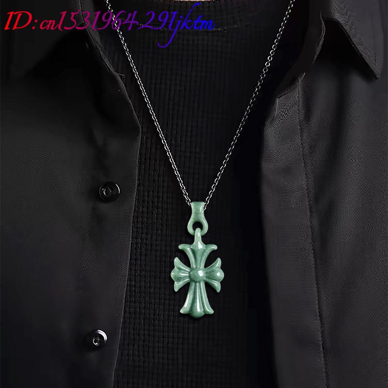 จี้สร้อยคอหยกพม่าแท้รูปทรงกางเ - Women Accessories Jewelry บทวิจารณ์และราคา