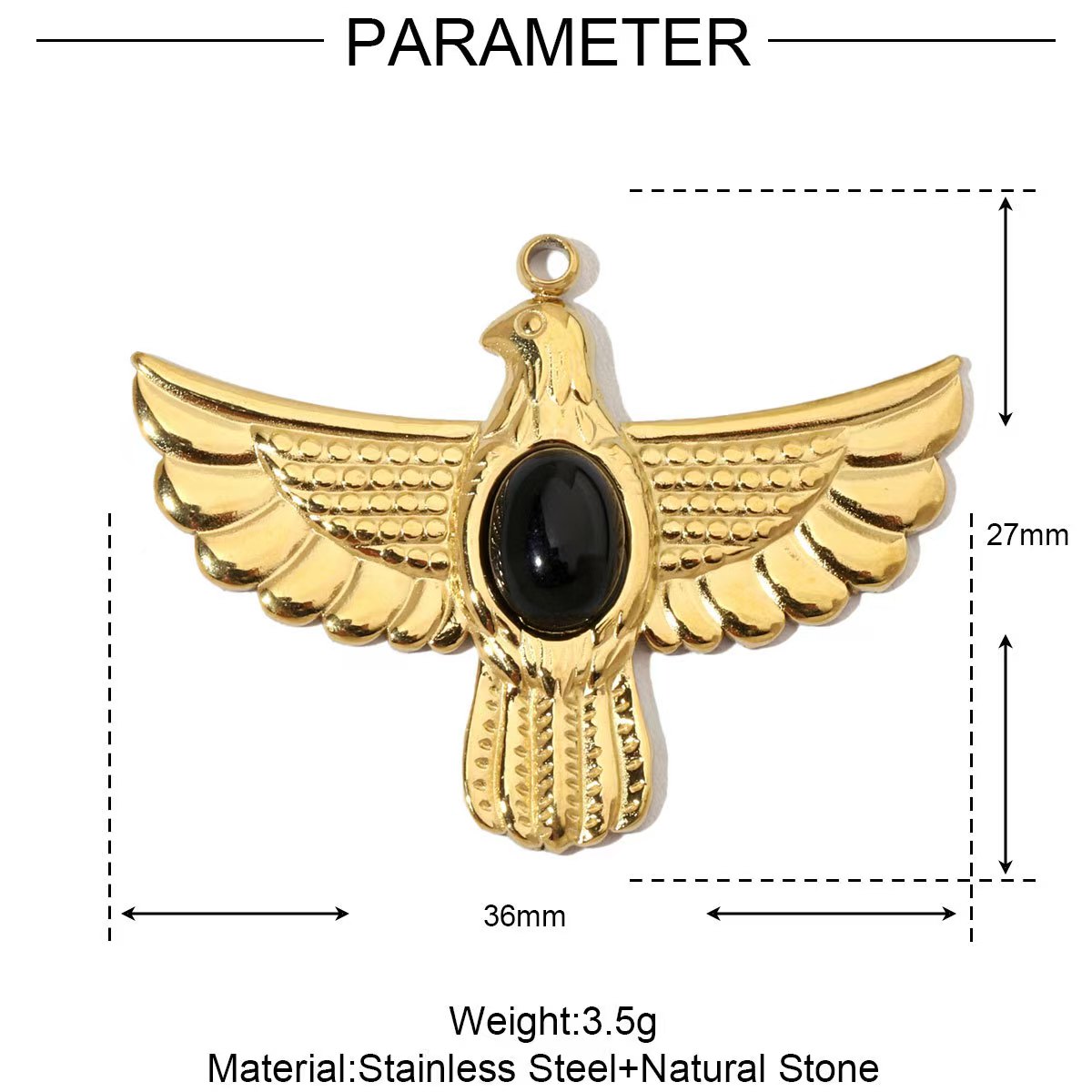 จี้รูปนกอินทรีสแตนเลสข้ามพรมแด - Women'S Eagles Accessories บทวิจารณ์และราคา