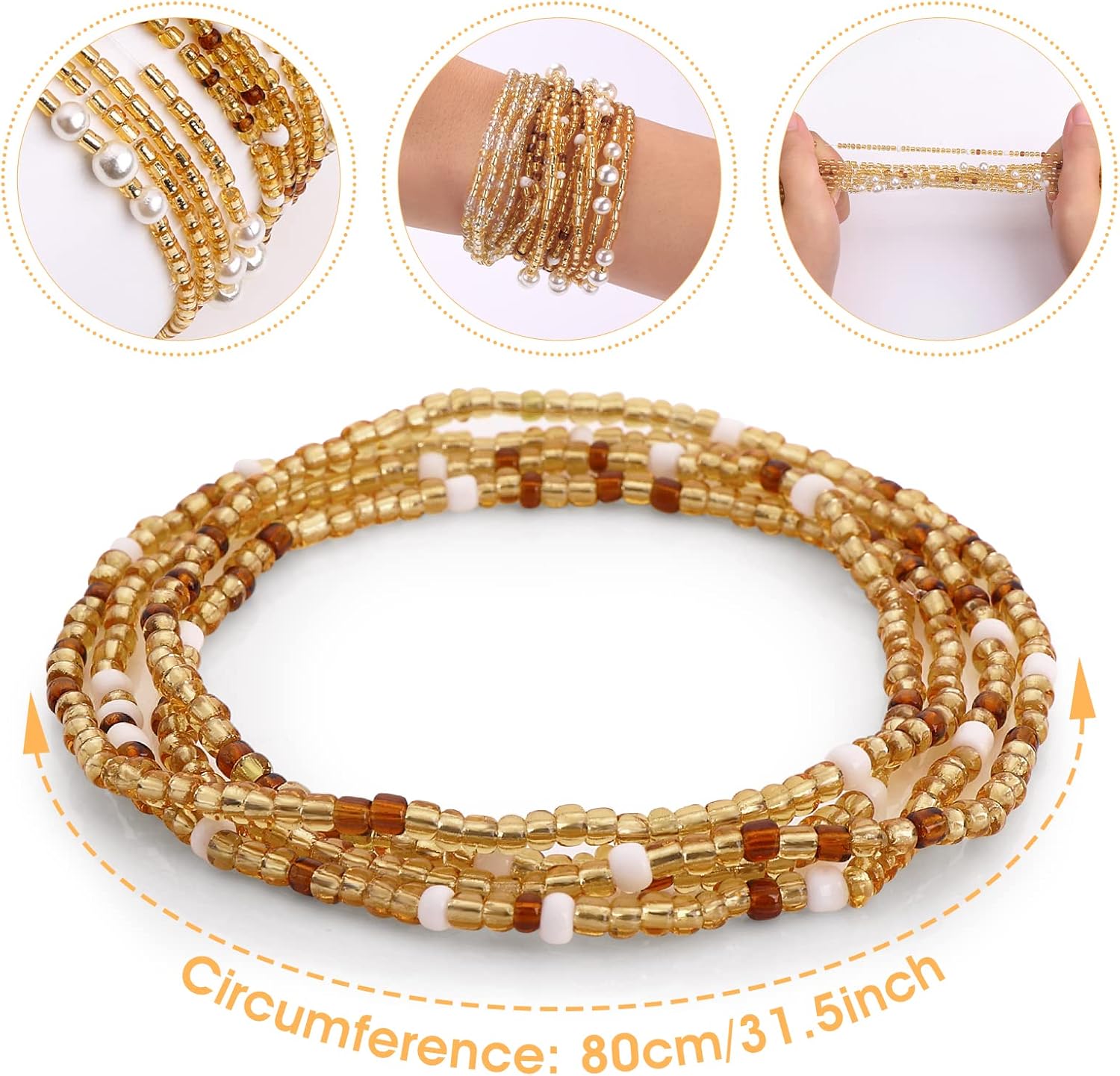 ลูกปัดคาดเอวสำหรับผู้หญิง ลูกป - Women'S African Accessories บทวิจารณ์และราคา