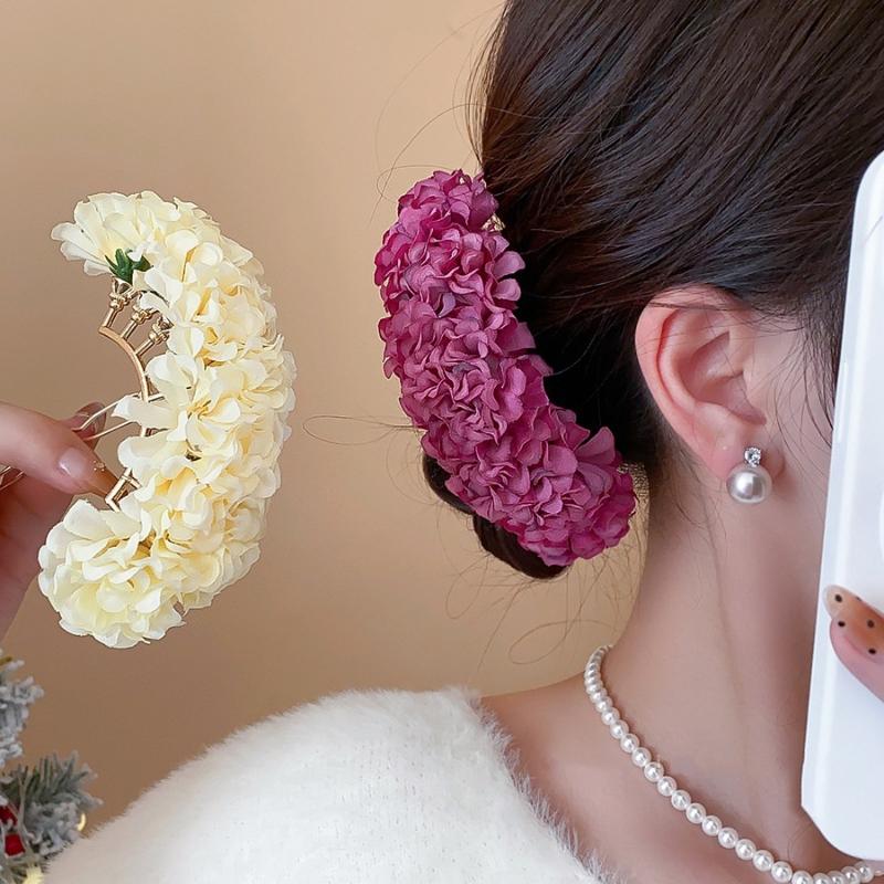 กิ๊บติดผมรูปดอกไม้สีม่วงเหลือง - Women Accessories Photos บทวิจารณ์และราคา