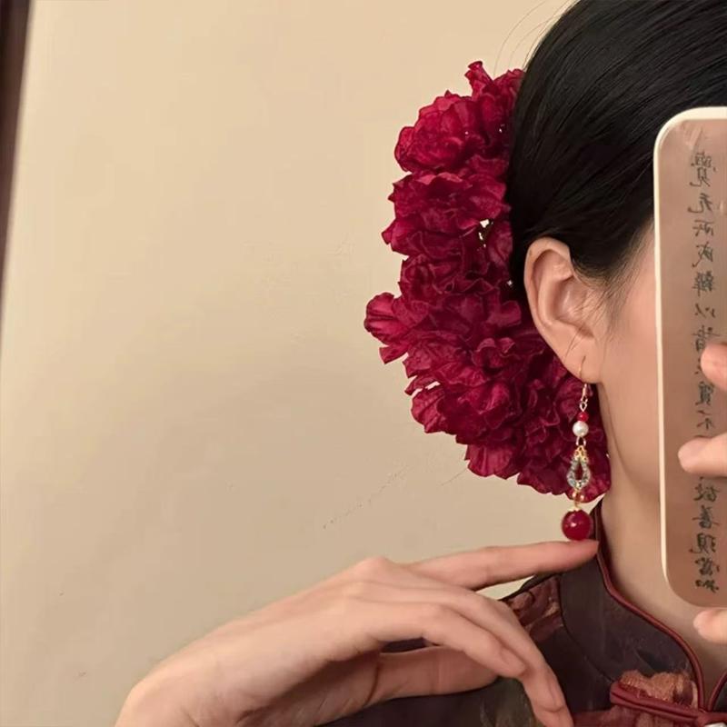 กิ๊บติดผมรูปดอกไม้สีม่วงเหลือง - Women Accessories Photos บทวิจารณ์และราคา