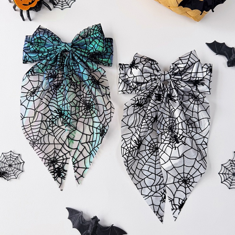 กิ๊บติดผมลายใยแมงมุมฮาโลวีน สไ - Women'S Emo Accessories บทวิจารณ์และราคา