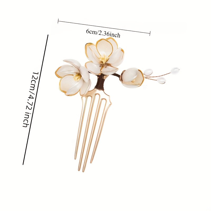 หวีผมลายดอกแมกโนเลียสไตล์จีน ป - Women Accessories Photos บทวิจารณ์และราคา