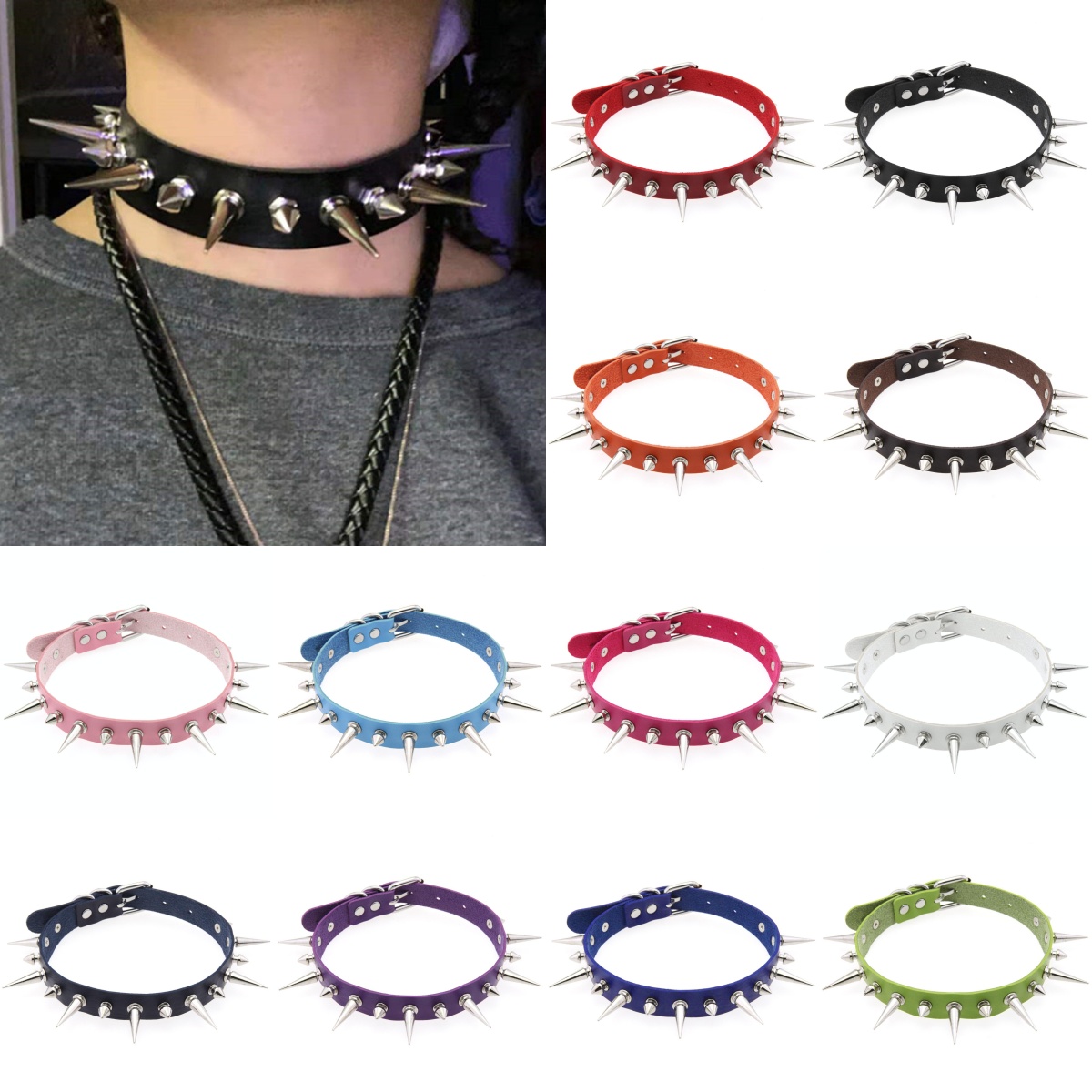 สร้อยคอแบบโชคเกอร์คอสเพลย์อีโม - Women'S Emo Accessories บทวิจารณ์และราคา
